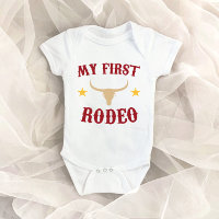My First Rodeo Western Cowboy 1st First Birthday