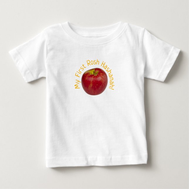 My First Rosh Hashanah Apple Baby Shirt (Front)