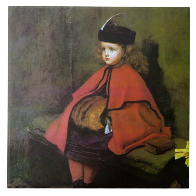 My First Sermon, John Everett Millais Ceramic Tile (Front)