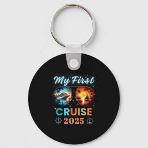 My First Ship Cruise Vacation 2025 Family Trip Gir Key Ring