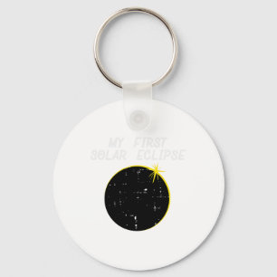 My First Solar Eclipse Totality 2024 April 8 Men W Key Ring