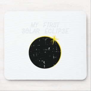 My First Solar Eclipse Totality 2024 April 8 Men W Mouse Pad