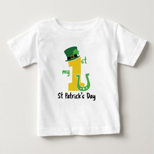 My First St Patricks Day Baby T-Shirt (Front)