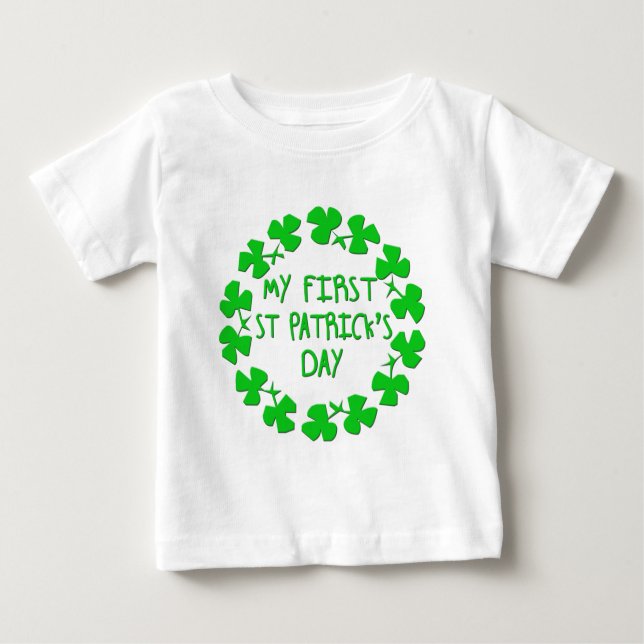 My First St. Patrick's Day Baby T-Shirt (Front)