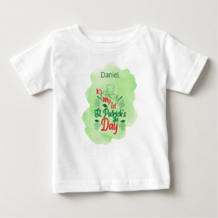 My First St. Patricks Day Personalised Baby T-Shirt