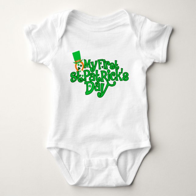 My First St. Patrick's Day t-shirt Baby Bodysuit (Front)