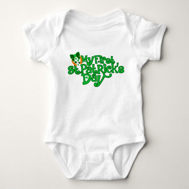 My First St. Patrick's Day t-shirt Baby Bodysuit (Front)