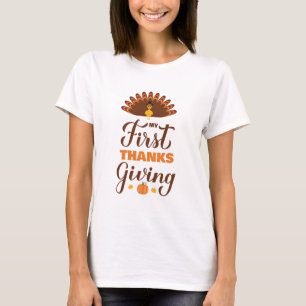 My First Thanksgiving. Baby 1st Thanksgiving T-Shirt