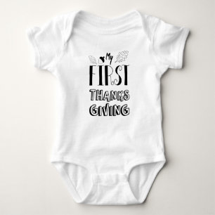 My First Thanksgiving Baby Bodysuit