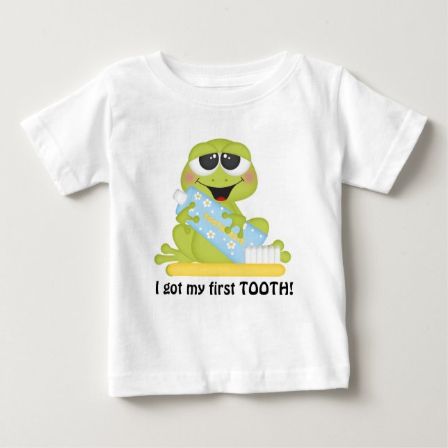 My First Tooth unisex baby t-shirt (Front)