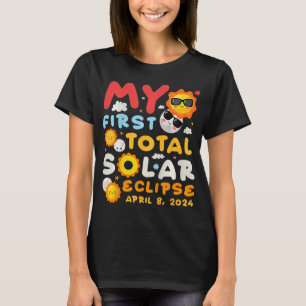 My First Total Solar Eclipse April 8 2024 Kids Tod T-Shirt
