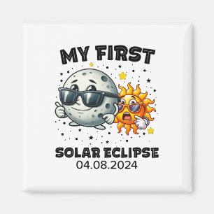 My First Total Solar Eclipse April 8 2024 Toddler Magnet