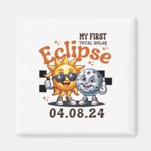 My First Total Solar Eclipse April 8 2024 Toddler  Magnet