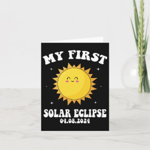 My First Total Solar Eclipse April 8th For Kids Bo Card