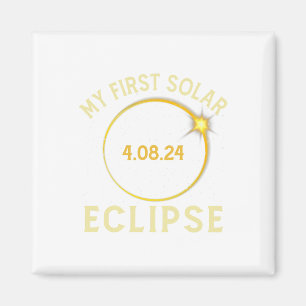 My First Total Solar Eclipse April 8th Toddler Kid Magnet
