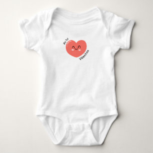 My First Valentine's Day 2026  Baby Bodysuit