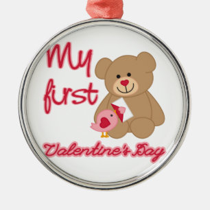 My First Valentine's Day Metal Tree Decoration