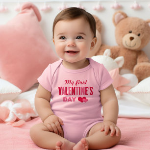 First valentine's day baby fashion girl