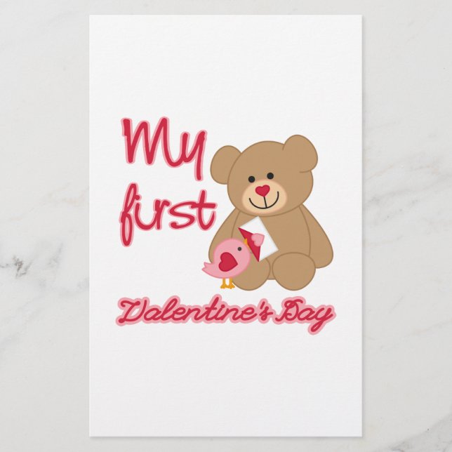 My First Valentine's Day Stationery (Front)