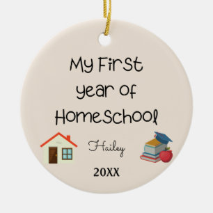 My First Year of Home School Ornament