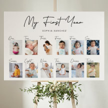 My First Year Photo Collage