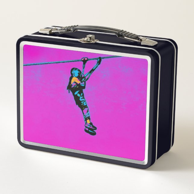 My First Zipline - Zipliner Rider Metal Lunch Box (Front)