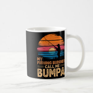 My Fishing Buddies Call Me Bumpa Retro Vintage Gra Coffee Mug
