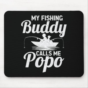 My Fishing Buddies Calls Me Popo Father's Day Fish Mouse Pad