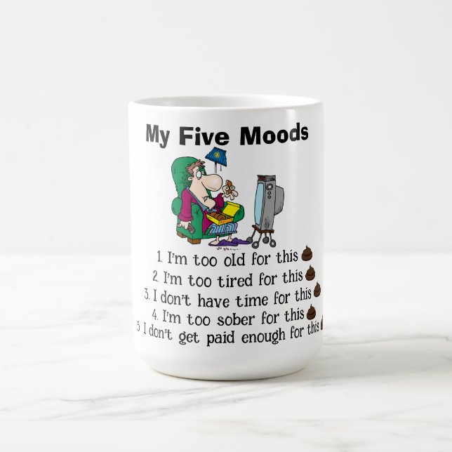 My Five Moods Coffee Mug (Center)