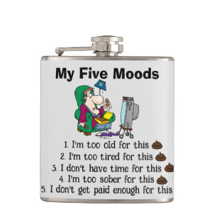 My Five Moods Flask