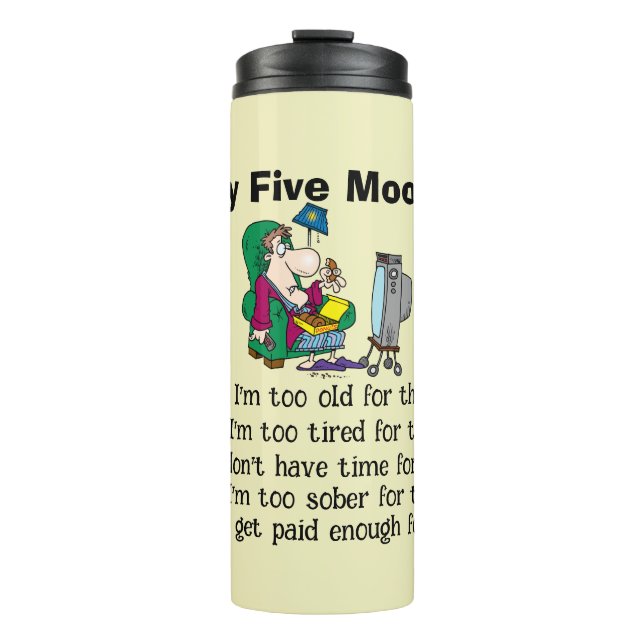  My Five Moods Thermal Tumbler (Front)
