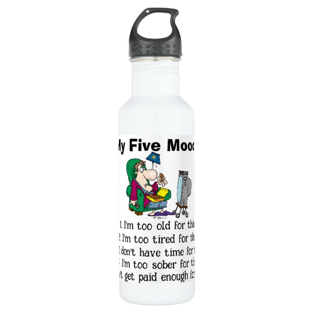  My Five Moods Water Bottle (Front)
