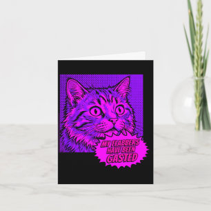My flabbers have been gasted funny pop art cat mem card