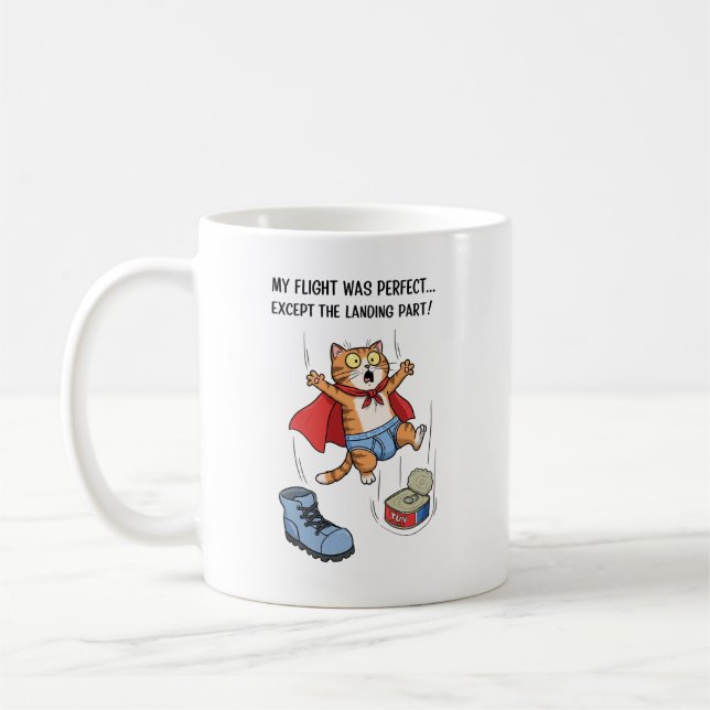 My flight was perfect... except the landing part! coffee mug (Left)