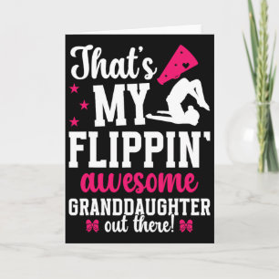 My Flippin' Granddaughter Cheer Grandma Cheerleade Card