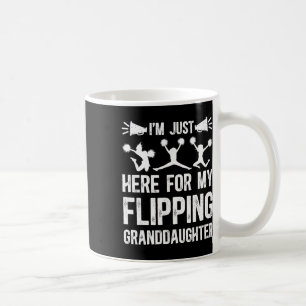 My Flipping Granddaughter Cheer Grandpa Cheerleade Coffee Mug