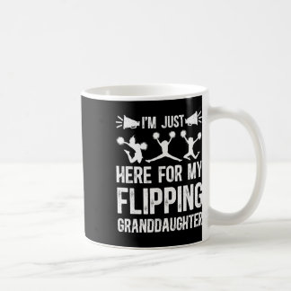 My Flipping Granddaughter Cheer Grandpa Cheerleade Coffee Mug