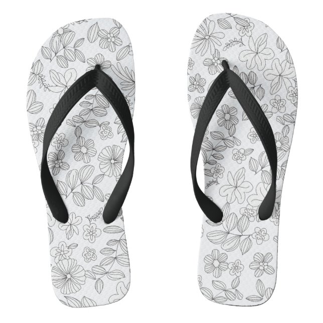 My Flower Design 3 Thongs (Footbed)