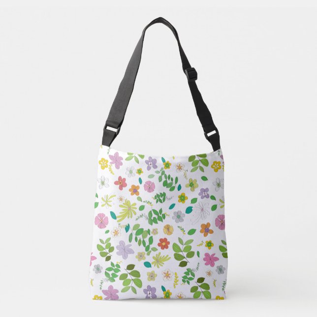 My Flower Design 6 Crossbody Bag (Front)