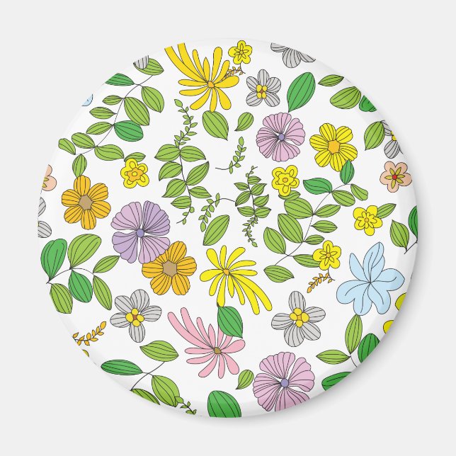 My Flower Design Magnet (Front)