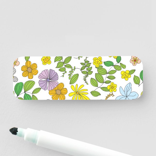 My Flower Design Name Tag (In Situ)