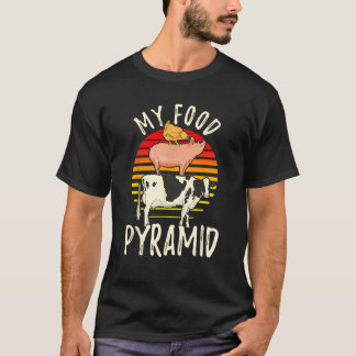 My Food Pyramid Meat Eater Carnivore Diet Food Nut T-Shirt
