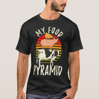 My Food Pyramid Meat Eater Carnivore Diet Food Nut T-Shirt