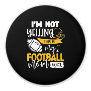 My Football Mum Voice Ceramic Knob