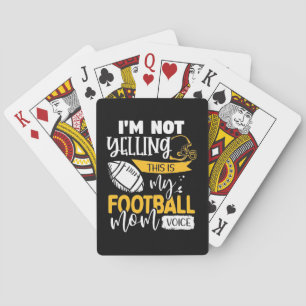 My Football Mum Voice Playing Cards