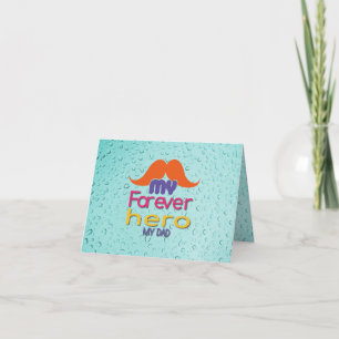 My Forever Hero My Dad Thank You Card