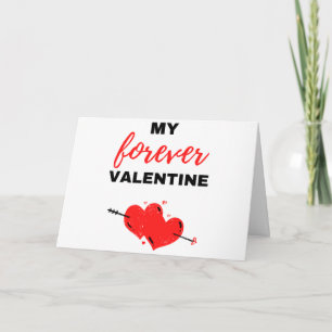 My Forever Valentine Black Card