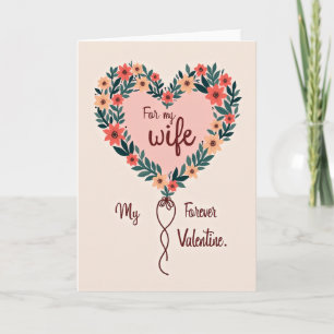 My Forever Valentine Wife Card