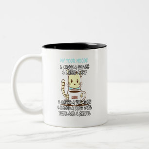 My four moods Two-Tone coffee mug