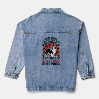 My Freedom, My Family, My Shetland Denim Jacket